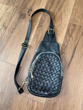 Sundance Marlowe Woven Leather bag